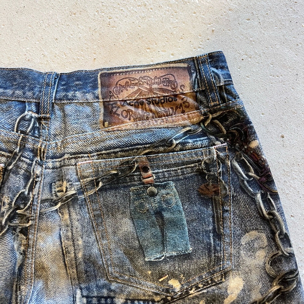 Acne Studios 3D Print Jeans - Picture 10 of 14